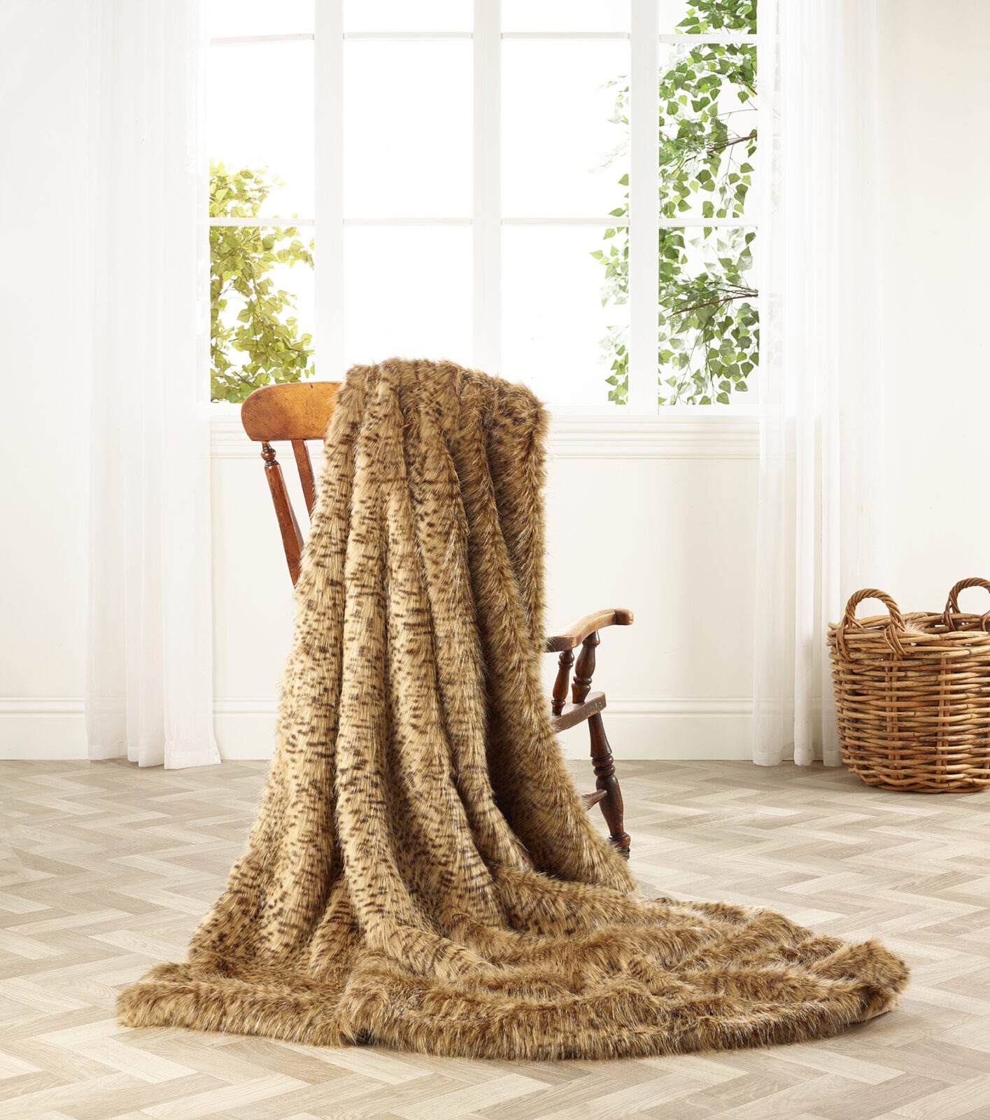 Gold Civet Luxury Faux Fur Throw Gold Civet Luxury Faux Fur Throw