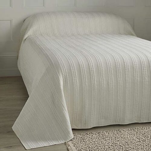 100% Cotton Luxury Natural White Oversized Bedspread/Throw 240x260cms – Ideal for sofas, chairs and beds 100% Cotton Luxury Natural White Oversized Bedspread/Throw 240x260cms - Ideal for sofas, chairs and beds