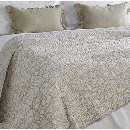 100% Cotton Jaipur Wheat Oversized Bedspread/Throw 240x260cms for beds, sofas, chairs 100% Cotton Jaipur Wheat Oversized Bedspread/Throw 240x260cms for beds, sofas, chairs