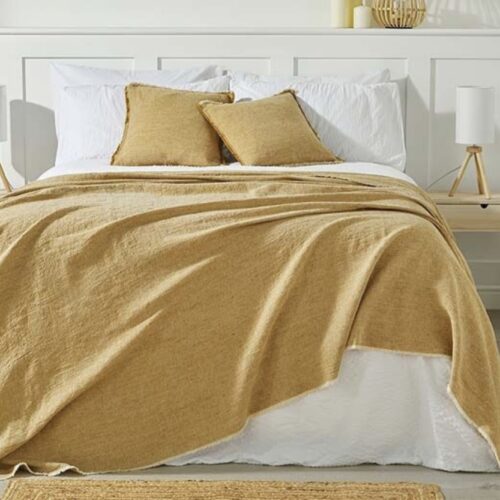 Luxury Linen Cotton Mix Mustard Oversized Throw 220×240 – Ideal for sofas, chairs and beds Luxury Linen Cotton Mix Mustard Oversized Throw 220x240 - Ideal for sofas, chairs and beds