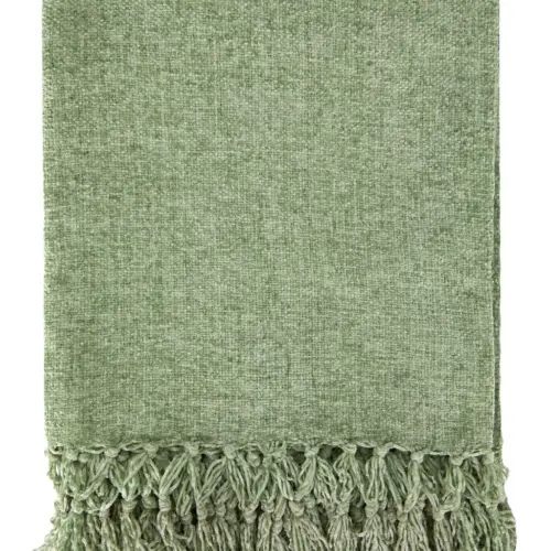 Meadow Green Chenille Throws/Blankets Meadow Green Chenille Throws/Blankets