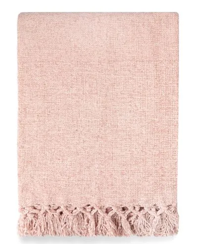 Blush Chenille Throws/Blankets Blush Chenille Throws/Blankets
