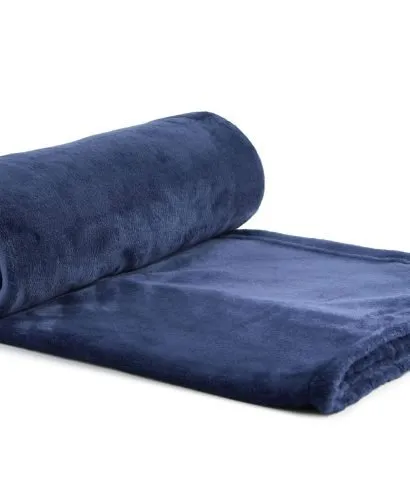 Blue Super Soft Fleece Blanket Throws – Choice of Sizes Blue Super Soft Fleece Blanket Throws – Choice of Sizes