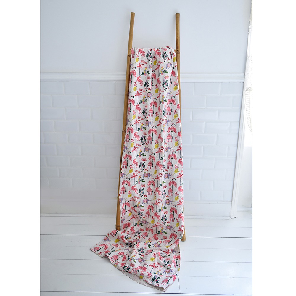 100% Cotton Sultan’s Garden Print Throw 145x225cms 100% Cotton Sultan’s Garden Print Throw 145x225cms
