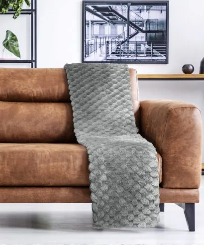 Silver Soft Fleece Blanket Throws – Choice of Sizes Silver Soft Fleece Blanket Throws – Choice of Sizes